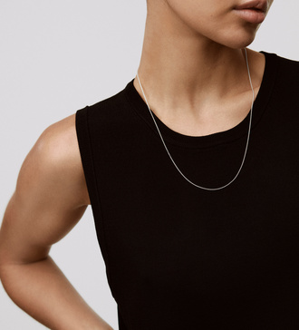 Alternate view of Gold Vermeil Fine Chain Necklace Adjustable 56cm/22' - Monica Vinader